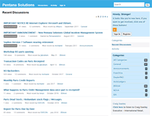 Tablet Screenshot of forum.pentanasolutions.com